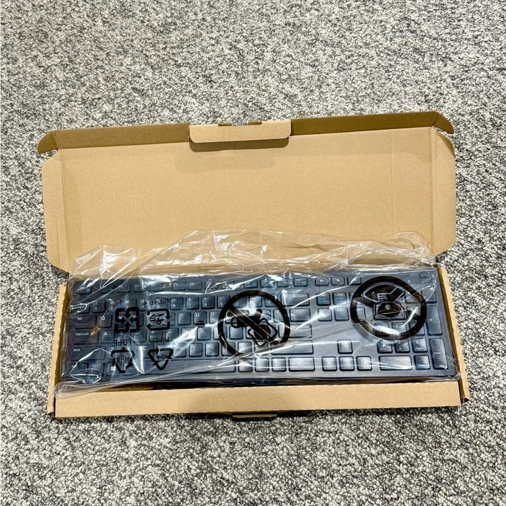 NWT-Dell KB216 USB Keyboard ⌨️ Black. Wired. 🖥️ In original packaging. 🆕